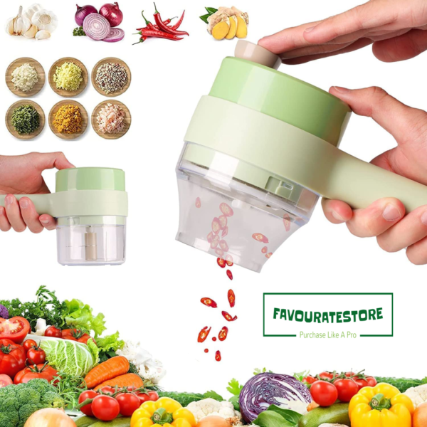 Favourate Store 4 in 1 Automatic Electric Vegetable Chopper